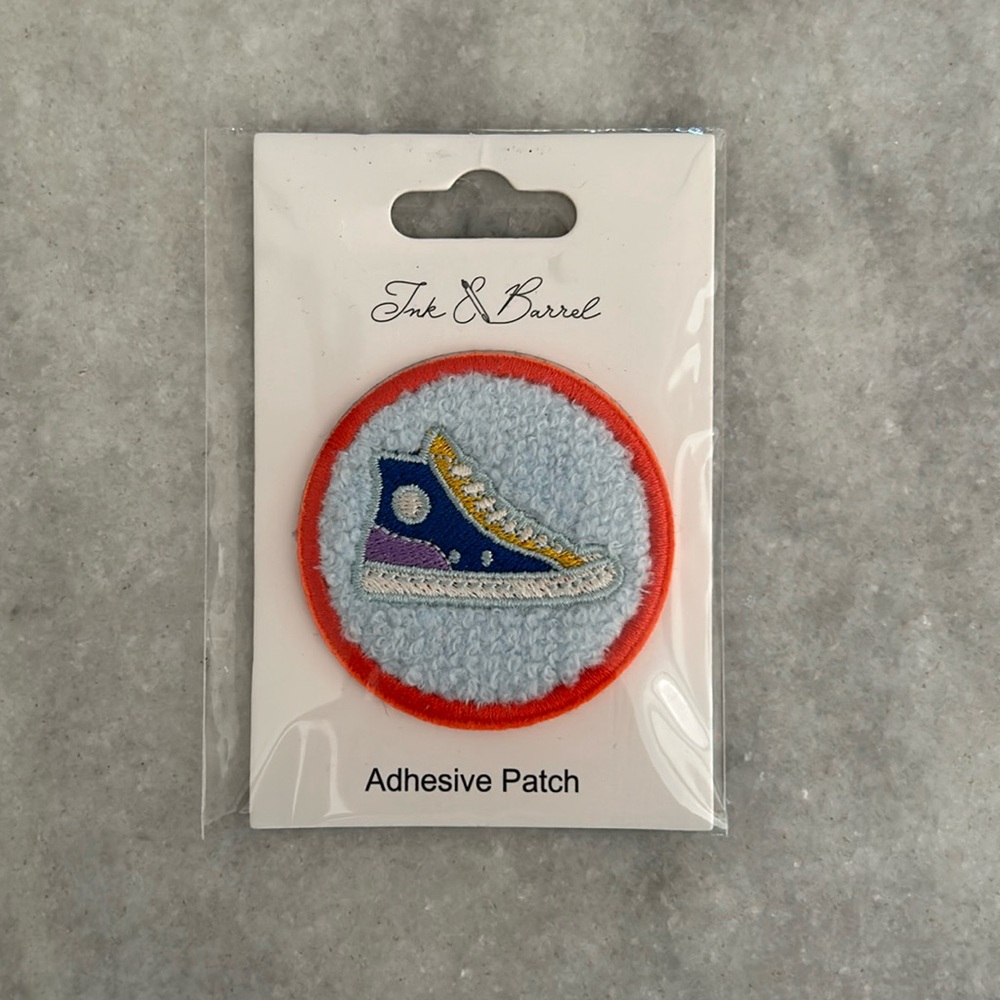 NWT Ink & Barrel Self-Adhesive Icon Patch Sneaker Hightops